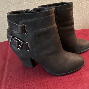 Leather booties